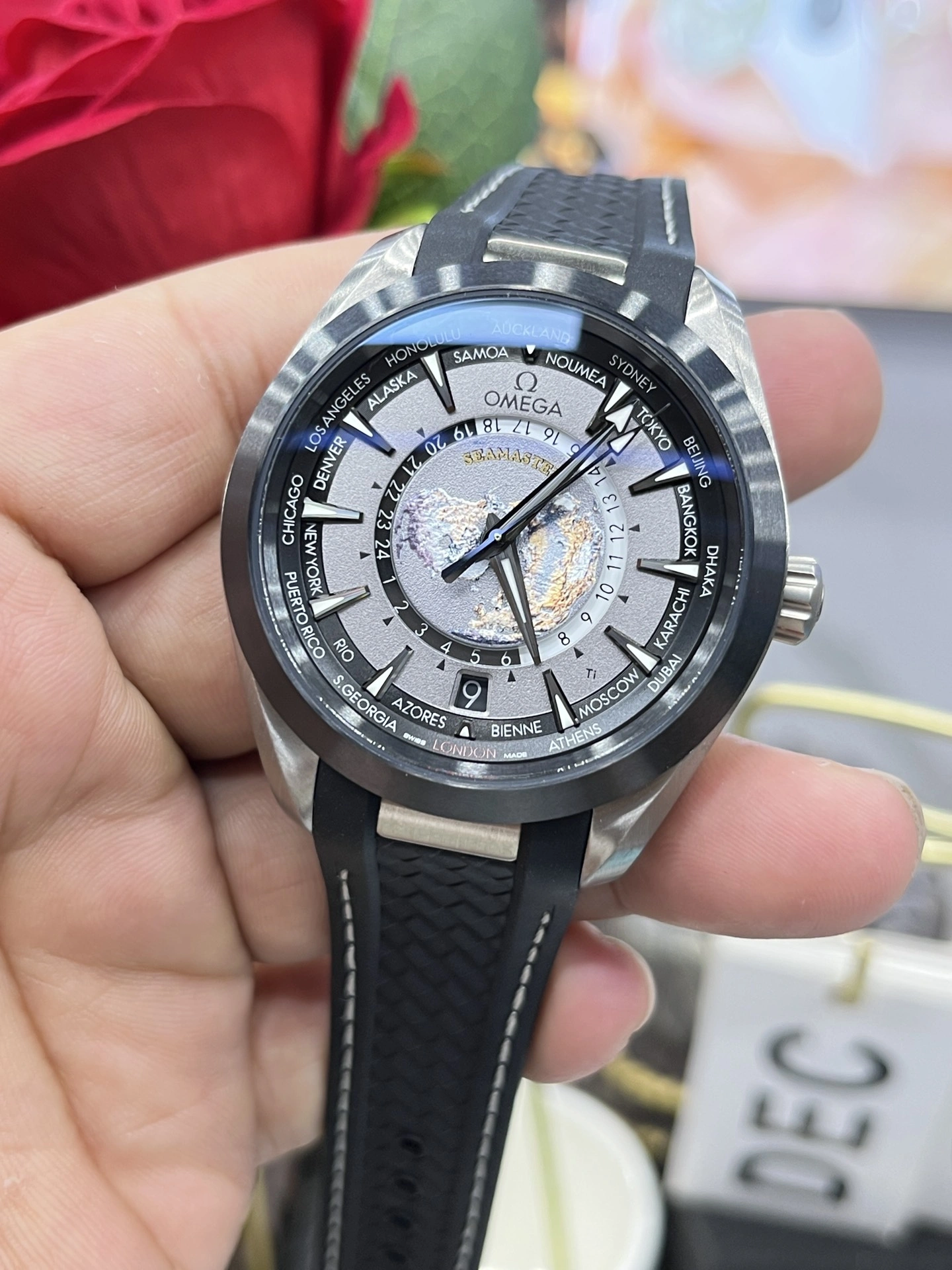 CBD Factory Omega Seamaster Aqua Terra 150M Worldtimer 43mm Titanium Grey Black Dial Ceramic Bezel (220.92.43.22.99.001) 1:1 Super Clone – DD8938 Movement MoistureWicking 273